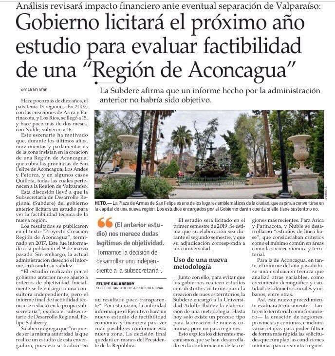 cgomezcas's tweet photo. Hace 3 años el Gobierno se comprometió en avanzar para la creación de la Región de Aconcagua,sin embargo,una vez más no cumplieron su compromiso,luego se abrió el proceso constituyente,y tenemos la oportunidad para una nueva organización en territorial
#Nomasregionalizacionde1974 https://t.co/IjZnQjghgW