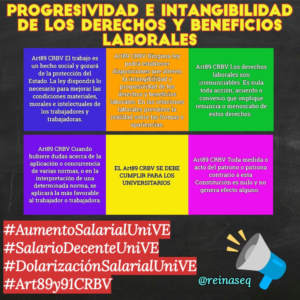 reinaseq's tweet photo. El Estado venezolano está en la obligación de INDEMNIZAR a todos los sectores laborales de la administración pública q por años hemos tenido q sufrir el DETERIORO Y PRECARIZACIÓN EXTREMA de condiciones salariales y laborales incumpliéndose de manera flagrante el #Art89CRBV #UniVE https://t.co/aYF8VrODGA