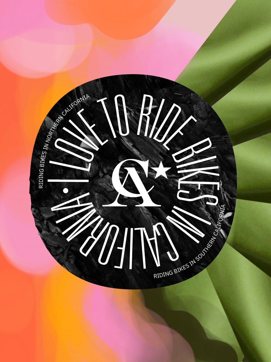 I love to ride bikes in California #designandcycling