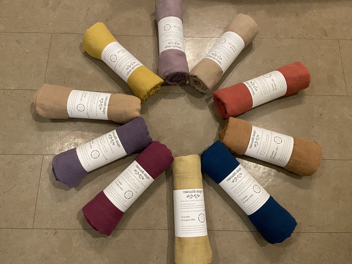 New organic swaddling blankets/nursing covers. Naturally dyed with plants. #naturaldye #organic