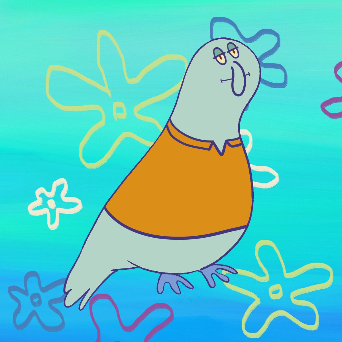 Birdy #8
New Birdy out now!!!
This week we have a very special... birdy?
Today is a spongebob themed bird!!🦑🧽

opensea.io/assets/matic/0…

If you like it please give us a follow so you dont miss on the new ones every week.
#NFTs #polygonNFT #SpongeBob #SpongeBobSquarepants