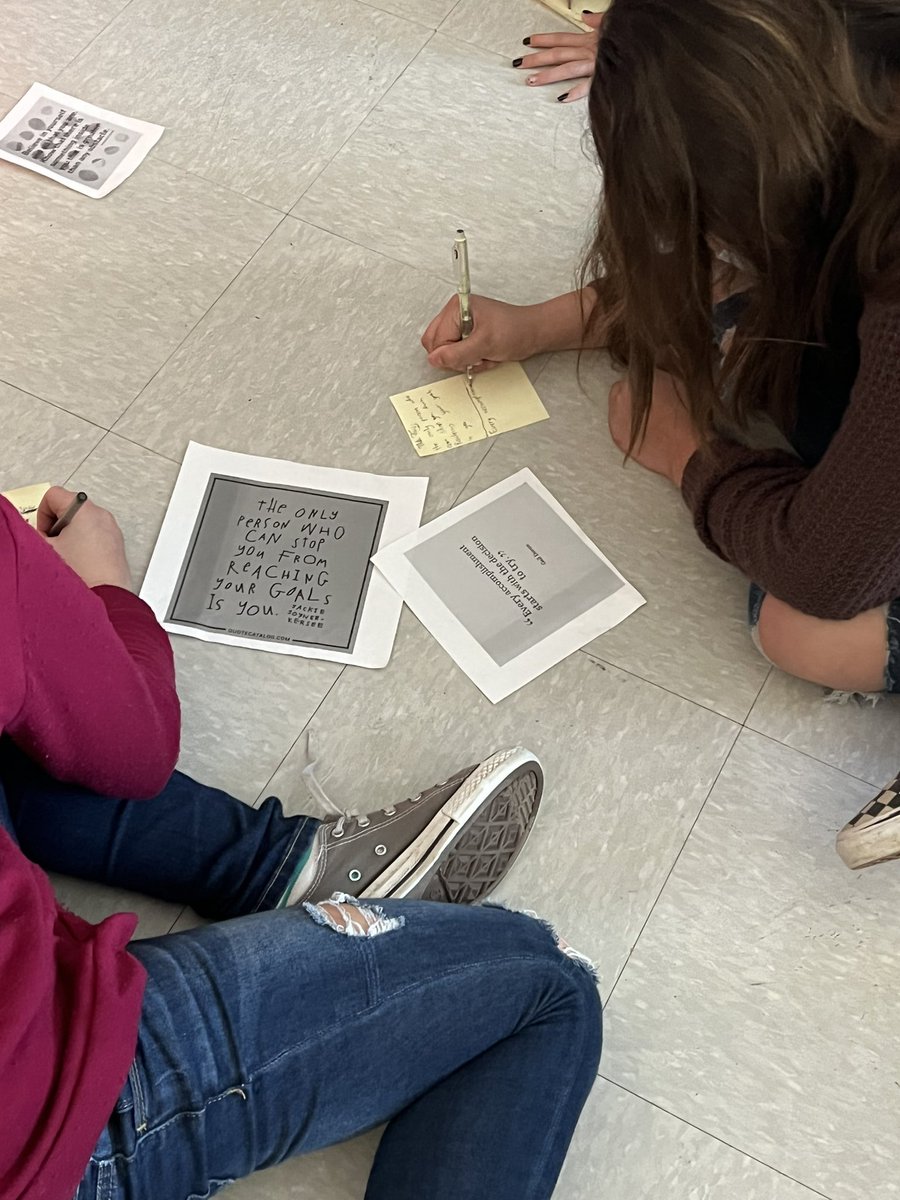 MrsCorleyAP's tweet photo. #corleycrew needed some inspiration this week. Morning circle was our time to reflect and set some goals to reach our full potential on our CBAs this week. I am incredibly proud of my students ♥️ #SomoslosABSlions #proudteacher https://t.co/fVXMKdAtfY