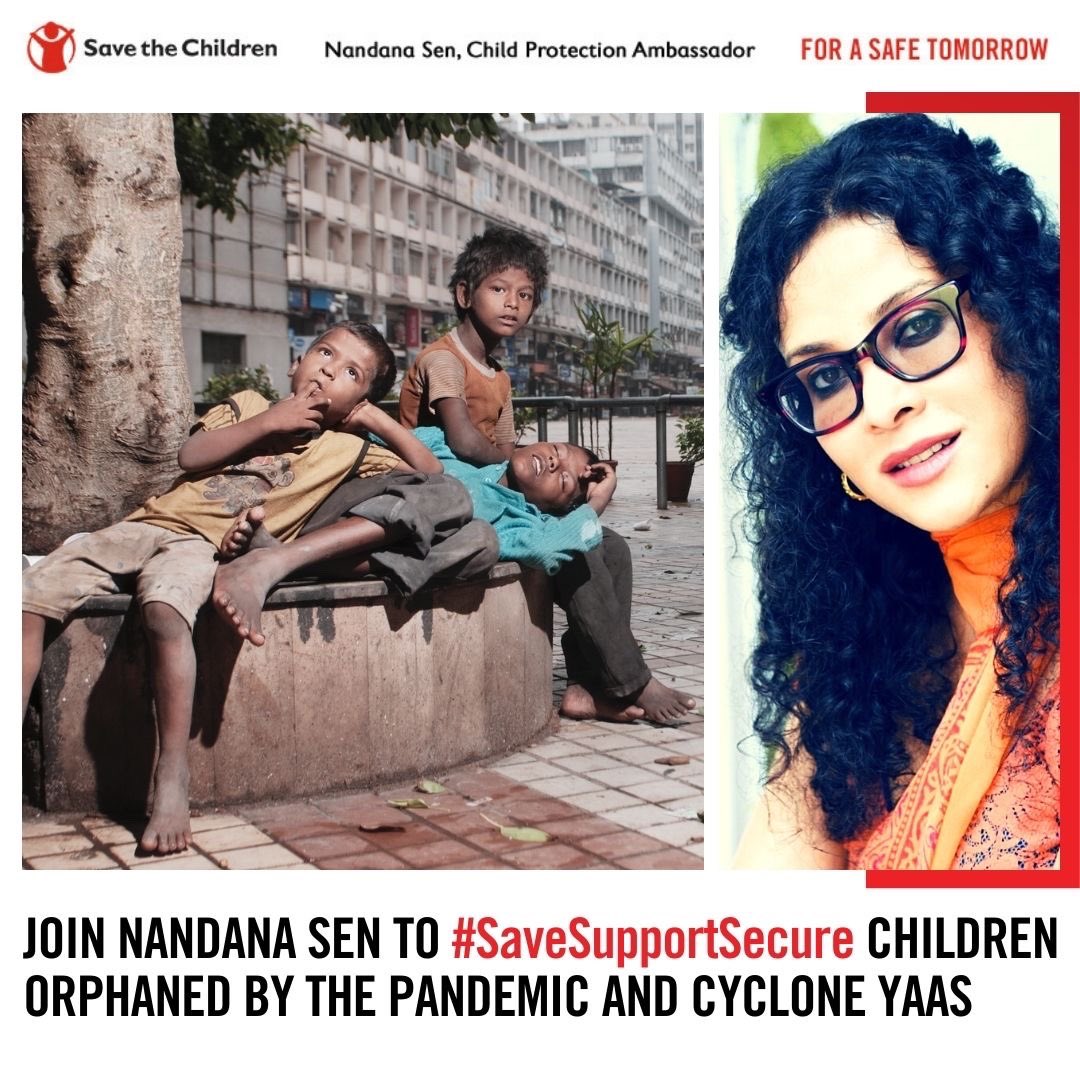 Children in #WestBengal have been devastated by the dual crisis of #COVID19 &amp; #CycloneYaas. Join <a href="/nandanadevsen/">Nandana Sen</a> to #SaveSupportSecure the future of children who are gravely at risk of child labour, trafficking &amp; child marriage. Let’s stand by them today: savethechildren.in/protect-childr…