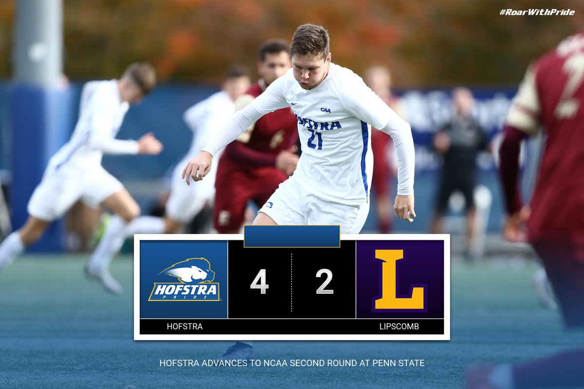 #HOFSTRA WINS!! The Pride advances to the second round of the NCAA Championship with a 4-2 victory. #RoarWithPride