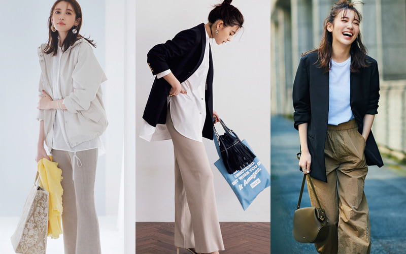 小学館 Oggi ベージュパンツの種類 シーン別おすすめコーデ43 信頼感のある ベージュパンツ のコーデを今どきに 大人っぽいワイドベージュパンツやシーンに合ったベージュパンツの 着こなし など ほかの人と差をつける美脚シルエットの コーデ に