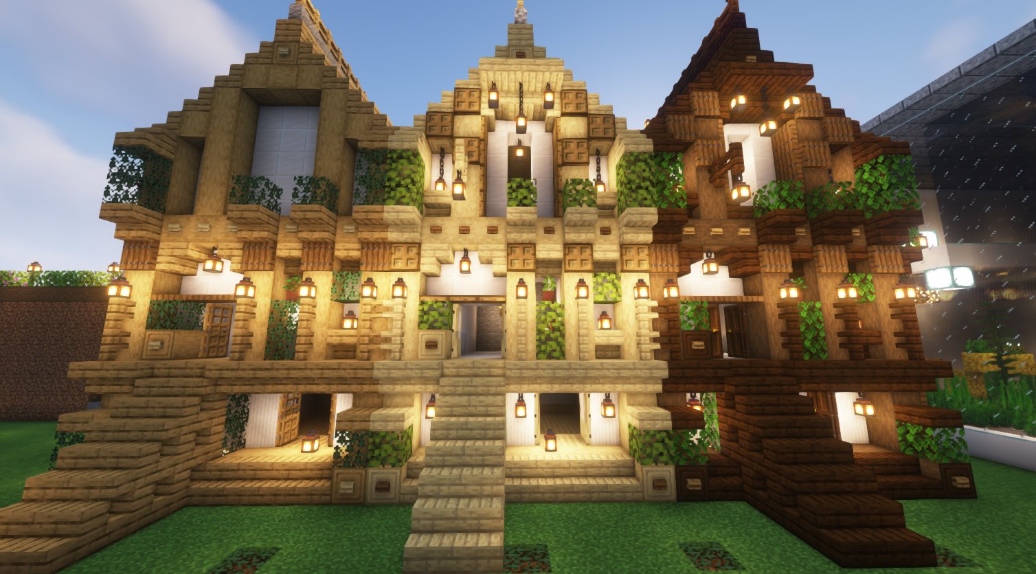 しゃけ マイクラ 朝クラで三つ小屋建築外装すすめました あと横と 内装と 道のりはまだまだ長いけど楽しい ちまちま頑張ります マインクラフト Minecraft マイクラ好きと繋がりたい サバイバル建築クラブ T Co Wxscfjt330 Twitter