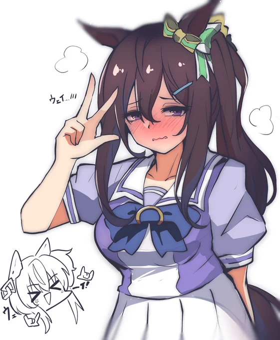 ガチャ祈願で描いたパリピメジロドーベルだ #ウマ娘 