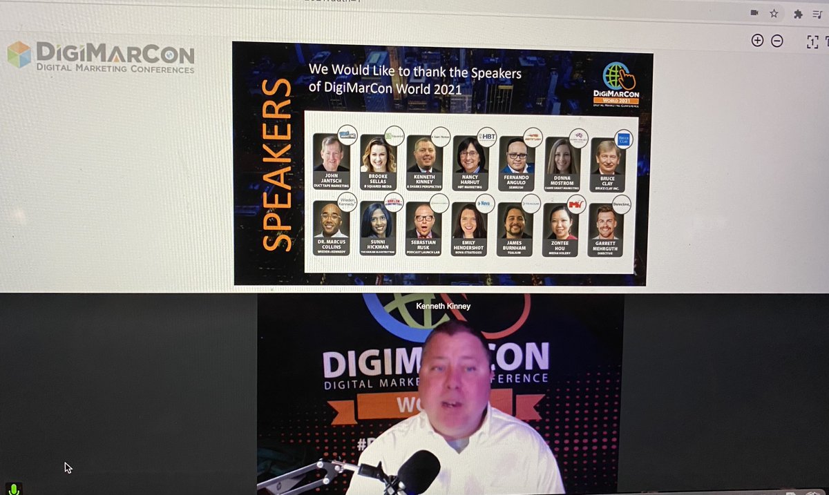 nharhut's tweet photo. Really enjoyed sharing the virtual #digimarconworld stage with these smart presenters. Thanks @DigiMarCon and @KennethKinney for another awesome conference! #persuasion https://t.co/PS3lIVySW7