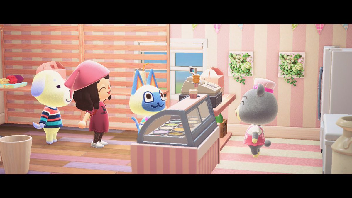 HanHorizons's tweet photo. olive’s everyday ice-cream parlor 🍨 

#HappyHomeParadise #HHP #ACNH #AnimalCrossing https://t.co/WJNTA680Yn