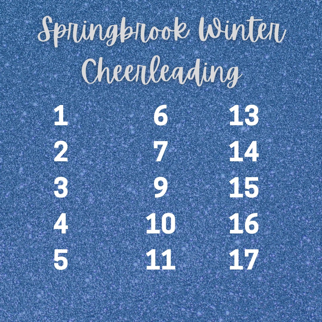 Springbrook HS Cheer tweet media