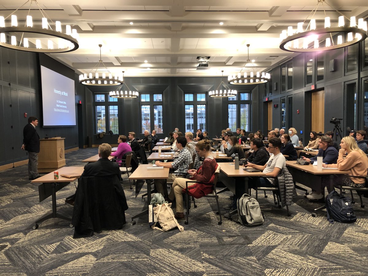 Thank you so much <a href="/NDDCEL/">Notre Dame Deloitte Center for Ethical Leadership</a> for the chance to share about "Honesty and Work" as a Berges Lecturer today <a href="/NotreDame/">University of Notre Dame</a>. It was a real honor, and the questions from the students were great! <a href="/jroii/">James Otteson</a> <a href="/InelasticReason/">Adam S. Hyde</a> <a href="/Brett_Beasley/">Brett Beasley</a>