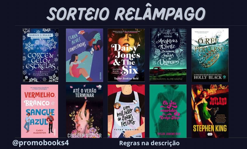 Promobooks4's tweet photo. 📚📚 Sorteio Relâmpago 📚📚

Prêmio: 
UM livro dentre as opções do banner!

Regras:
— Seguir @Promobooks4 
— Dar RT nesse Tweet (sem citar)
— Dar RT no fixado 

Resultado: 22/11 🍀📚 https://t.co/i095BNEkxb