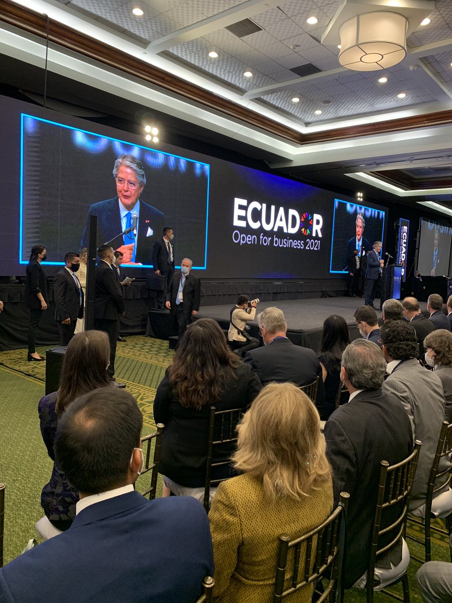 CanadaEcuador's tweet photo. Important initiative by President @LassoGuillermo and Minister Prado @pradojj to promote Ecuador as a destination for sustainable investment. As the leading investor in Ecuador🇪🇨, Canada🇨🇦 ￼is proud to take part in the Investment Summit @EcOpen4Business #EcuadorOpenForBusiness https://t.co/QxkgxJA1Yp