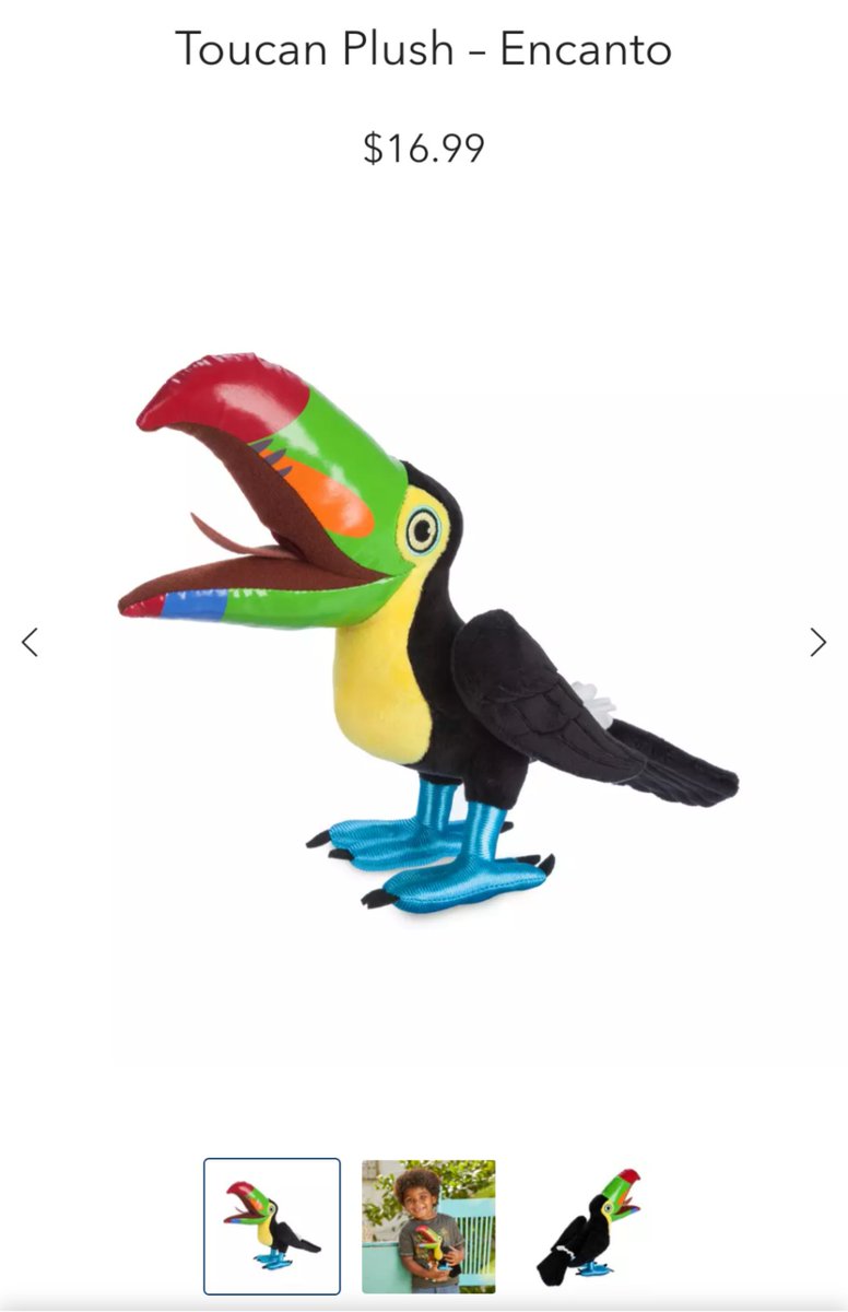 I need like 20 of these Encanto toucan plushies 😭💖