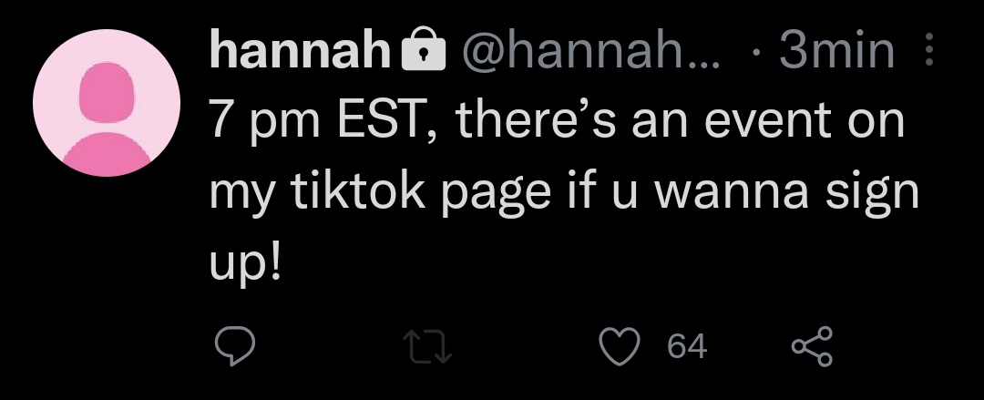 HannahUpdEsp's tweet photo. 7 pm EST, ¡hay un evento en mi pagina de tiktok por si quieres inscribirte! https://t.co/zLkktL4Sn6