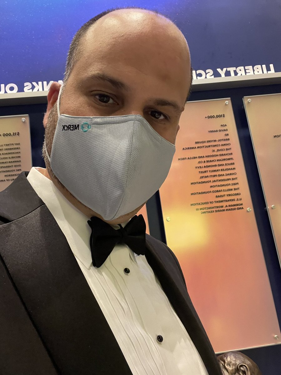 DrLCsquare's tweet photo. Congrats to my #MerckChemistry (and #MerckEngineering) colleagues on their Edison Patent Award received tonight. Also, thanks for giving me an excuse to dress up! https://t.co/wAqgORepeY