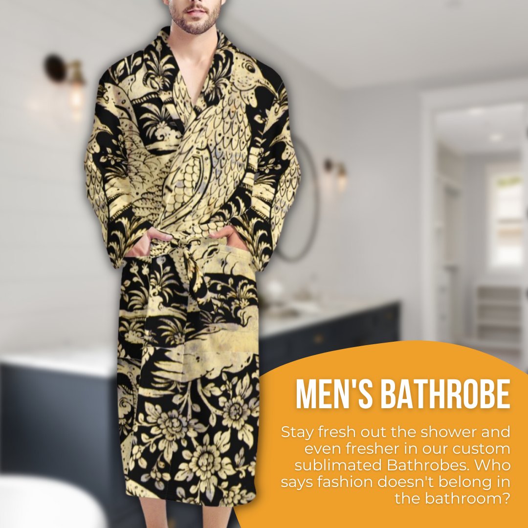 AllAmbitionsUS's tweet photo. Create and Sell Men's Bathrobes when you sign-up with us today! Visit https://t.co/Bkq2K7fuyC to create a free artist or business account. 🛀🏽⁠
•⁠
•⁠
#AllAmbitions #POD #Dropship #Bathrobe #CustomApparel #SublimatedApparel #CustomBathrobe https://t.co/v88vMSzC4k