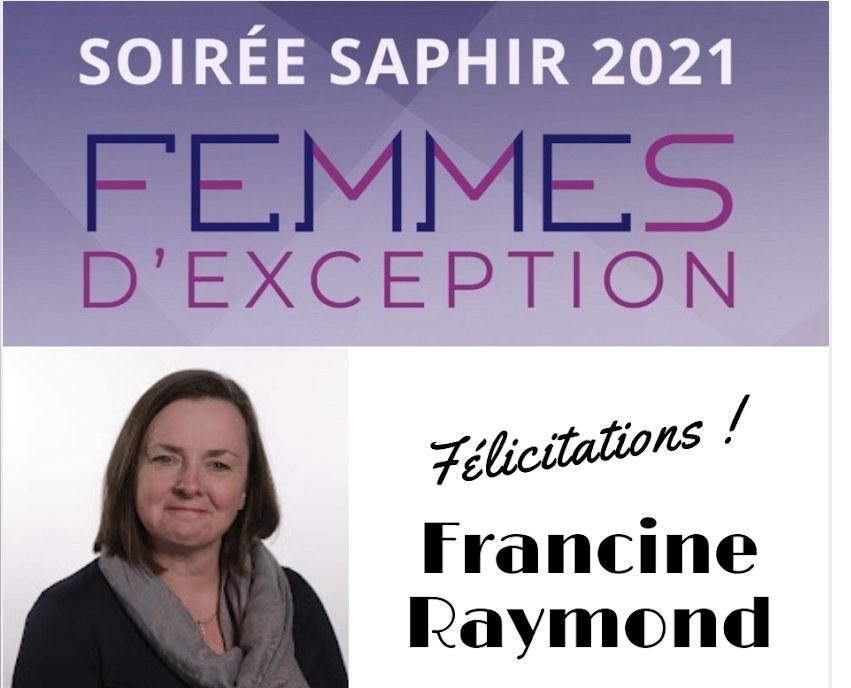Félicitations @RaymondFrancine pour ta nomination ce soir à la soirée Saphir de la <a href="/fondationfranco/">Fondation franco-ontarienne</a>. Tu es ma championne! Je suis très content et choyé d'avoir cheminé à tes côtés au <a href="/ecolecatholique/">CECCE</a> pour le dernier chapitre de ta belle et illustre carrière en petite enfance!