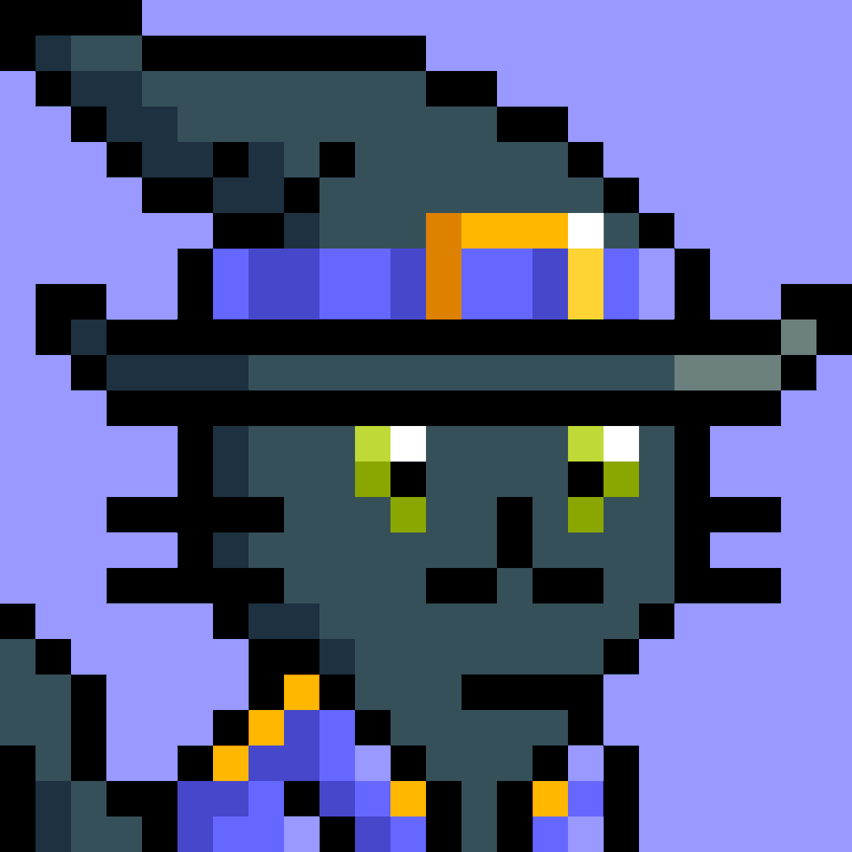 CopyCatsSOL's tweet photo. Hidden in dense darkness, the nearly extinct Sagwa EverRoar tribe, located deep in the Delorlam Wilds forest, is known for its prescient witches, capable of foreseeing future events.

Some say that their magic hat has occult powers that have yet to be revealed. https://t.co/kDQ34N2ZvU