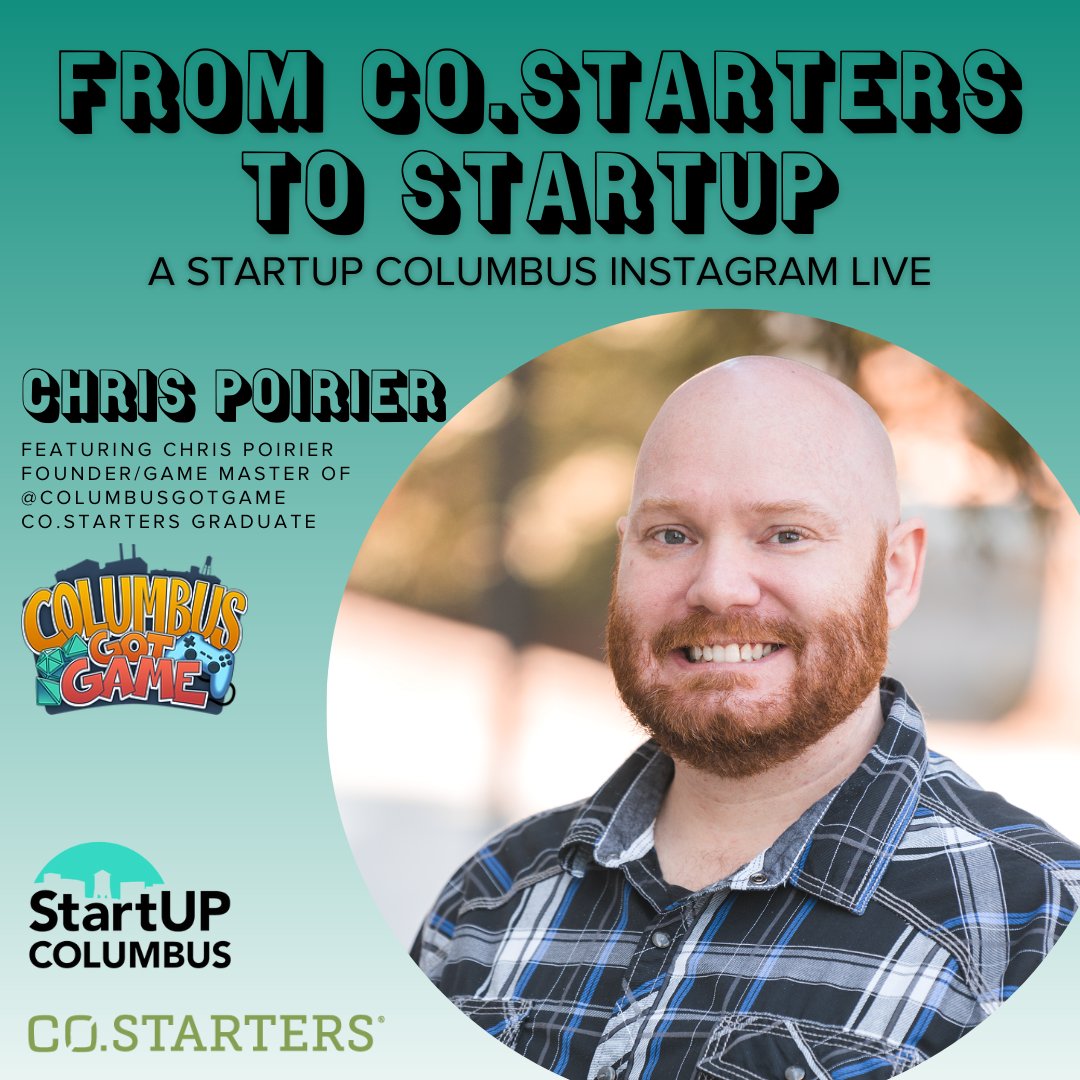 More exciting news! 🚨

We're going LIVE tomorrow on Instagram with Chris Poirier, Founder of @ColumbusGotGame and <a href="/costarters/">CO.STARTERS</a> graduate. Tune in at noon tomorrow to meet Chris and hear his amazing startup success story! 

#startupcolga #amazingcolumbusga