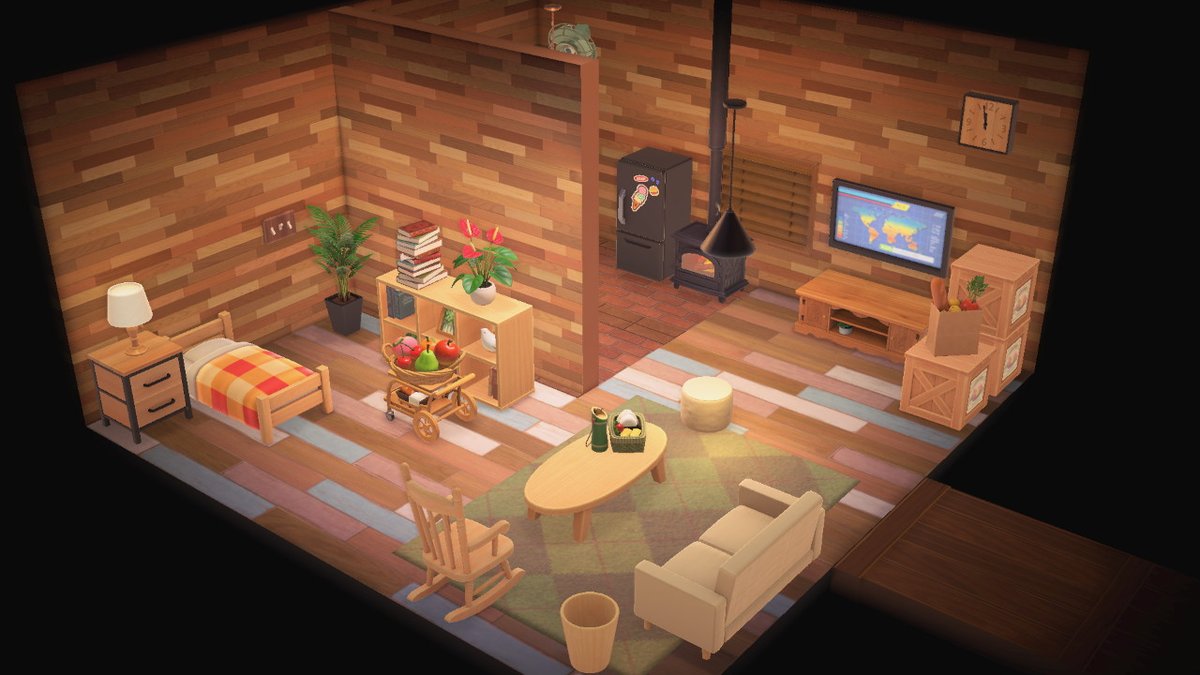 made a lovely vacation home for beau and also unlocked partition walls #AnimalCrossing #ACNH