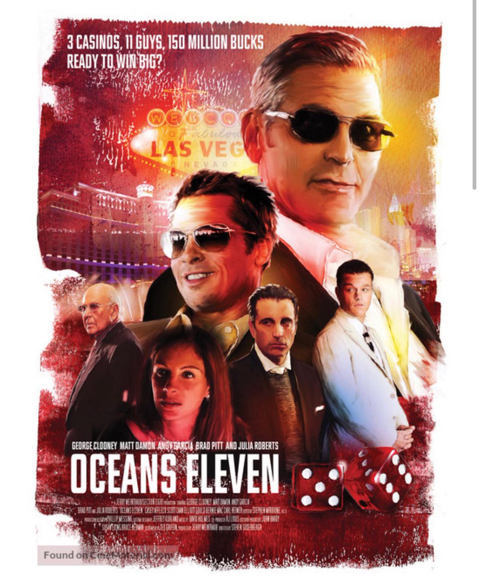Oceans Eleven now out. Now enjoy this horrible poster.