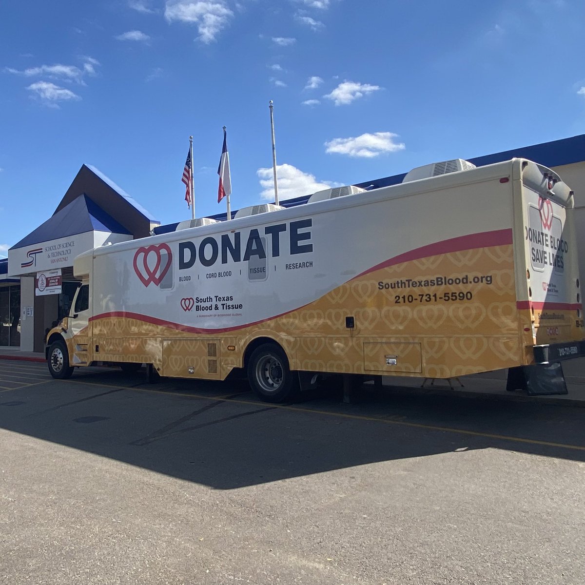 On Nov.5th SST NHS hosted Annual Blood Drive for South Texas Blood &amp; Tissue Center to support all those in need of transfusions. We have met our goal and collected over 30 units. We thank all of our staff, teachers, students, &amp; families who came to support our blood drive!
