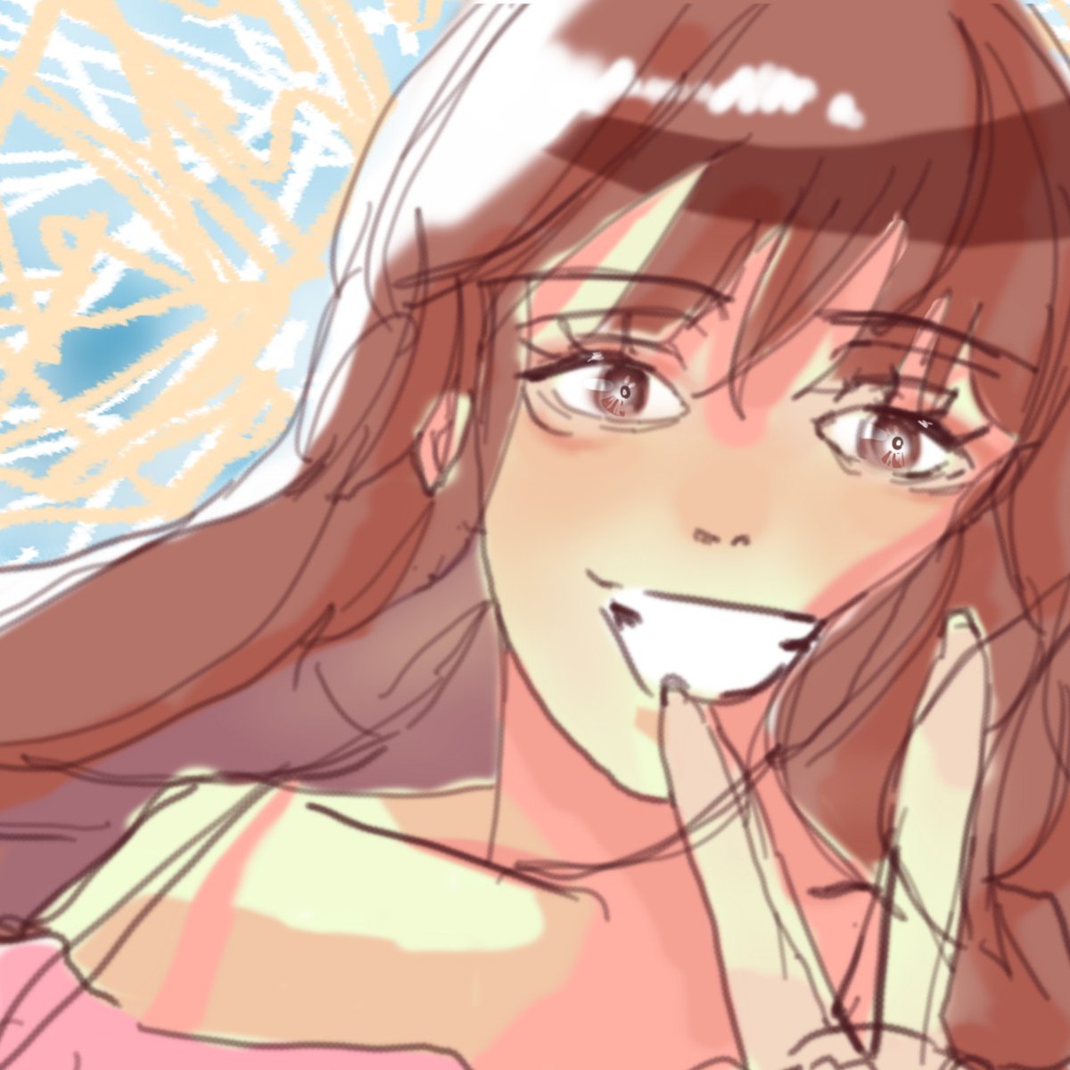draw_bollai's tweet photo. 연한초록을 배경으로 깔아보고싶었엉 https://t.co/9WrAA1EpfF