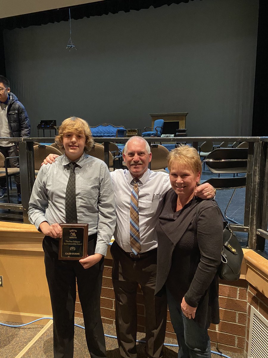 tomlschipper's tweet image. Congratulations Caleb Geurink, the recipient of the 2021 Ben Schipper Sportsmanship Award! Way to go Cal!