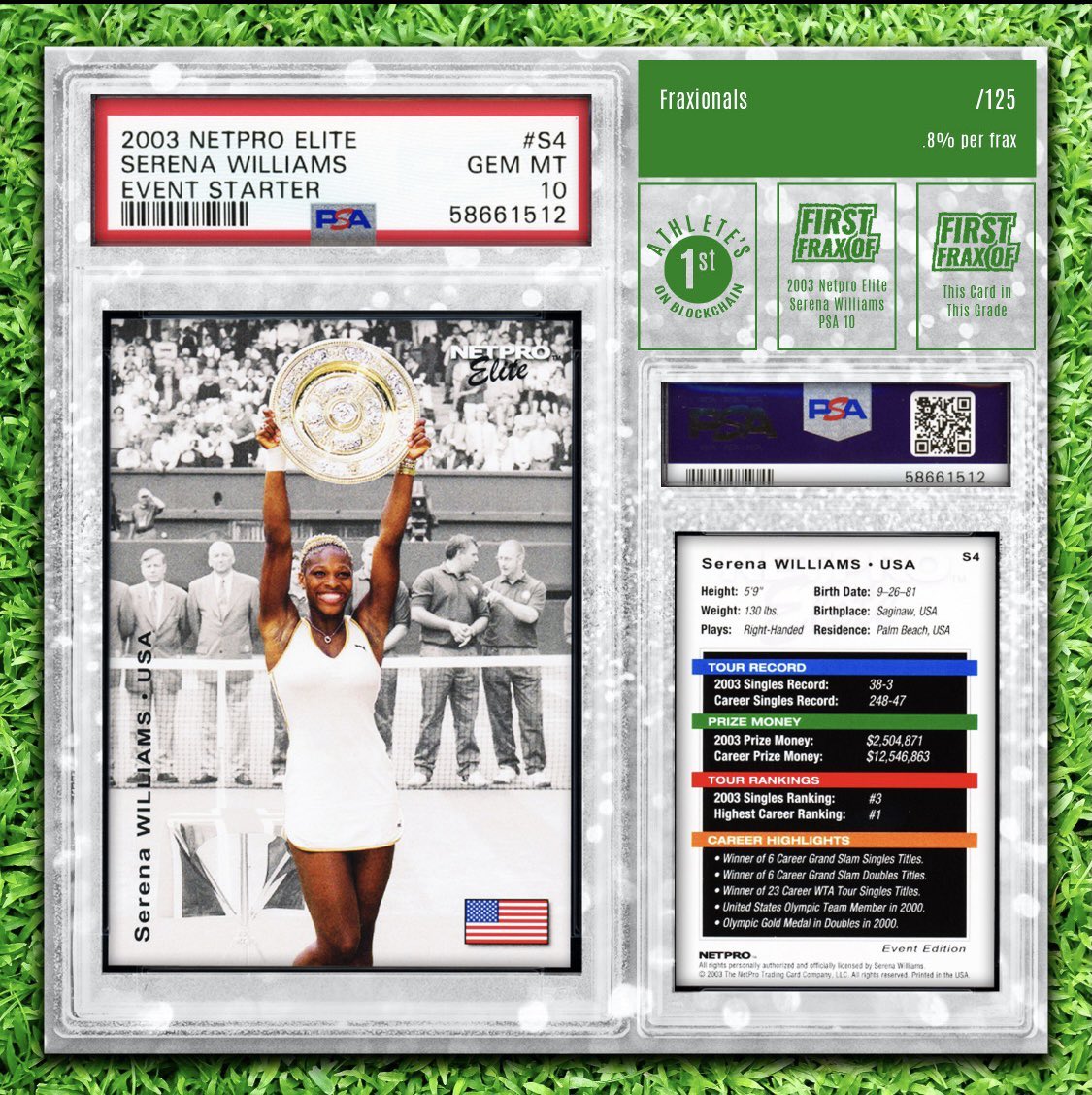 BaseballMom_eth's tweet photo. This is EPIC! I am so excited for the chance to win the first ever physical collectible of the great @serenawilliams tokenized on the blockchain by @Blokpax! Serena is not just a great female athlete, she is simply one of the all time great athletes to ever live! Let’s Go!! https://t.co/fIDCI3qKYh