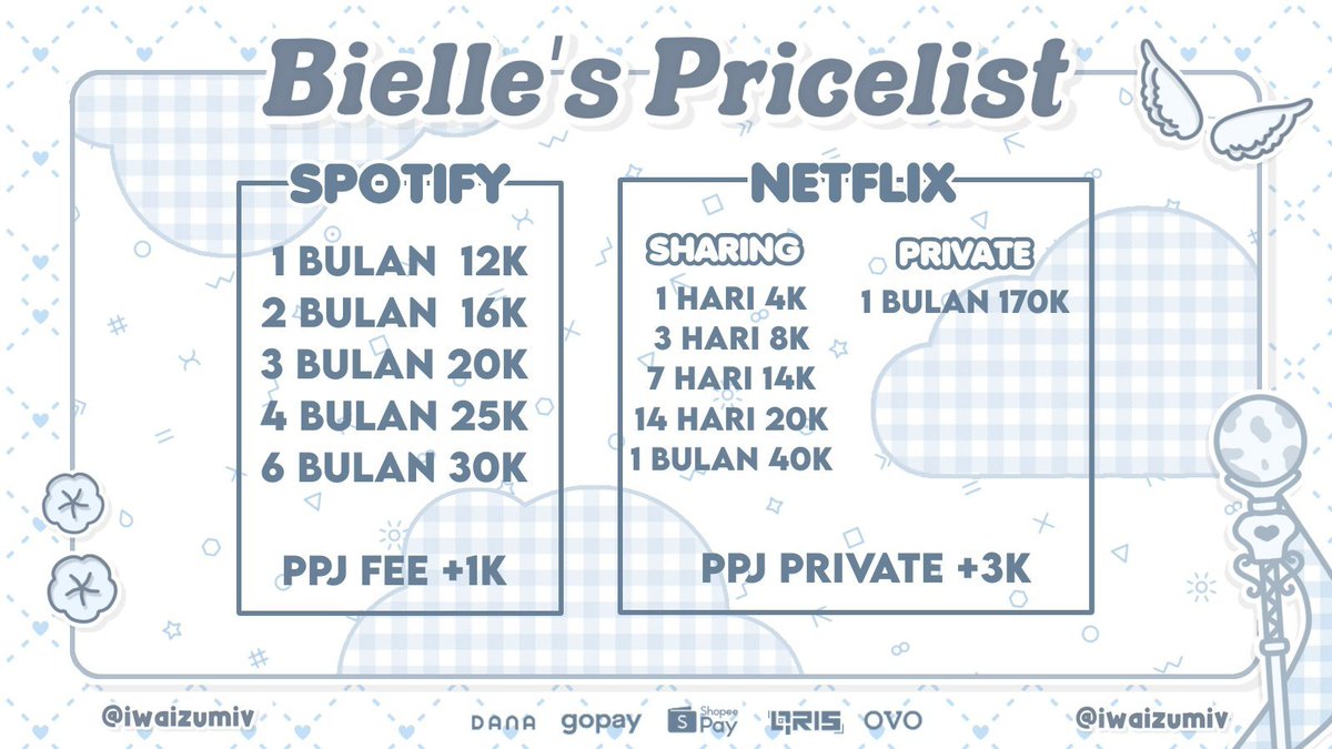 bcsenx's tweet photo. @busifess disini kak 
@iwaizumiv jual spotify &amp; netflix premium nih! yang pasti trusted dan bergaransi 💯 prosesnya cepet juga lohhh >__O yuk, bisa dm ke @iwaizumiv atau wa https://t.co/9b1tC7vTCW <3 https://t.co/GybUPgK52t