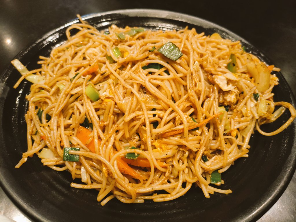 Today's Lunch special - Veg Singapore noodles 😊
#cookingfun