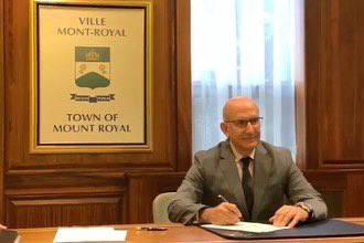 antoinetayyar's tweet photo. Humbled and delighted to be with Mayor Peter Malouf for the swearing in as Municipal Councillor in #TownofMountRoyal. 
Recalling this quote by Ronald Reagan: “When I took the oath of office, I pledged loyalty to only one special interest group - ‘We the people’.” https://t.co/Pm3r8MZZhN