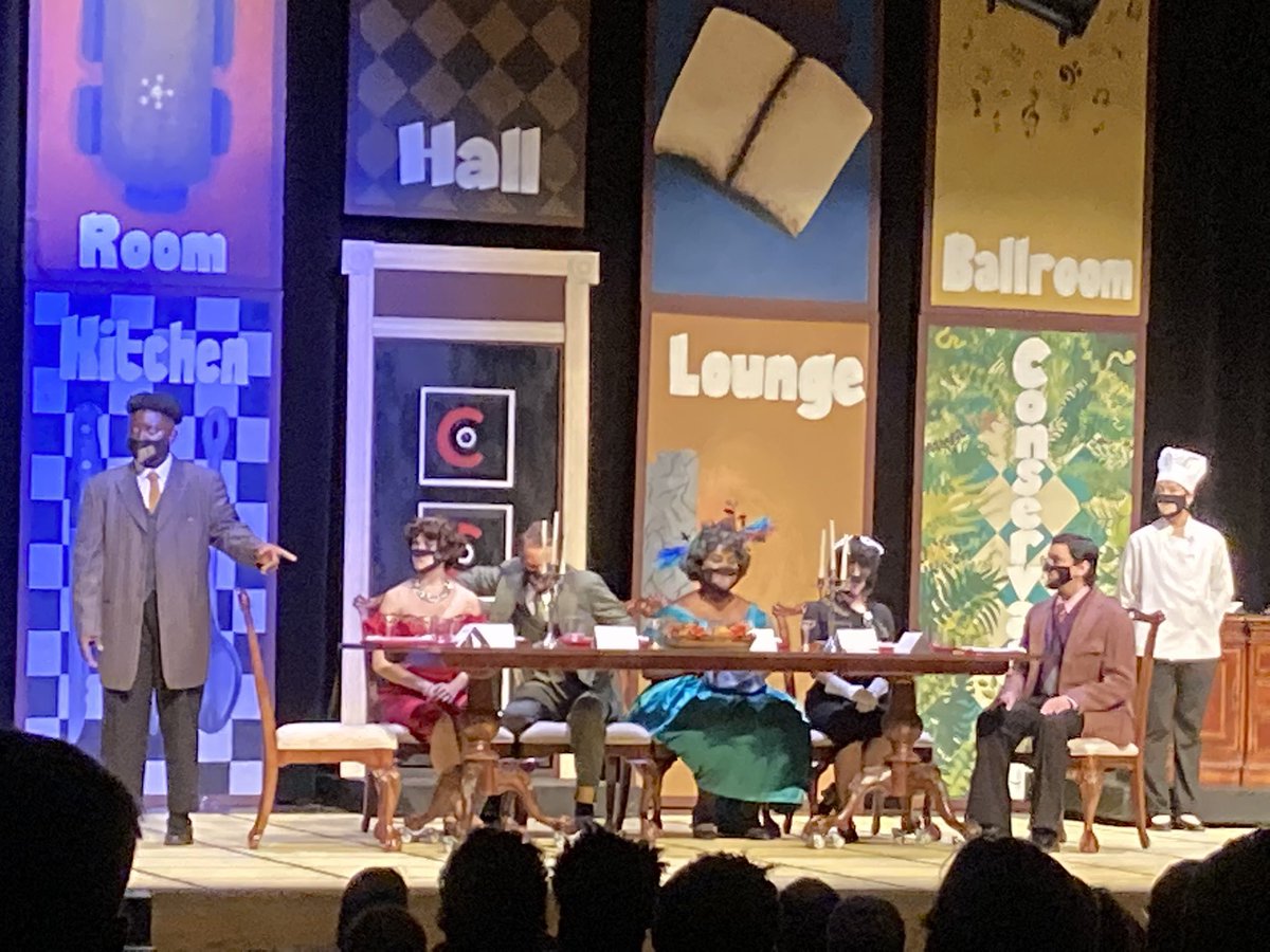 hcpss_wlhs's tweet photo. This incredible cast of characters is absolutely hilarious in Clue! Shows Fri &amp; Sat 7pm! 💚💛🎭 @JimRouseTheatre https://t.co/cZjaVTuBNv