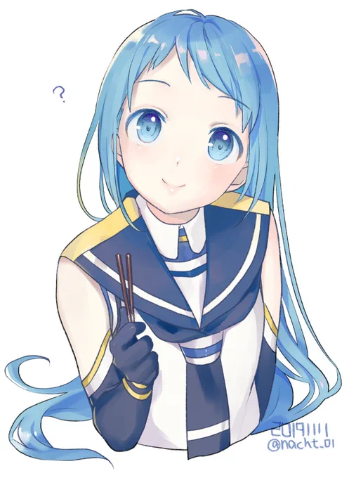 ポッキーの日あまりに過ぎ去ってるけど過去絵の五月雨ちゃん! 