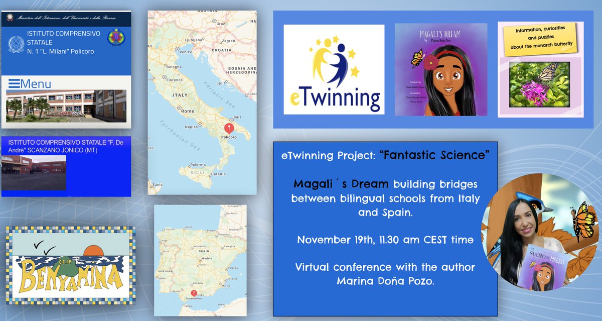 MarinaDoaPozo's tweet photo. #MagalisDream building bridges #Italy #Spain. #eTwinning Project #FantasticScience
#CEIPBenyamina #etMálaga #Spain @Miri_Jusdoit 
Instituto Comprensivo Statale N.1. “L.Milani”Policoro, Italy
Instituto Comprensivo Statale” https://t.co/ZK7dsAhT2I André” Scanzano Jonico (MT) Italy https://t.co/EAEuCW6aVK