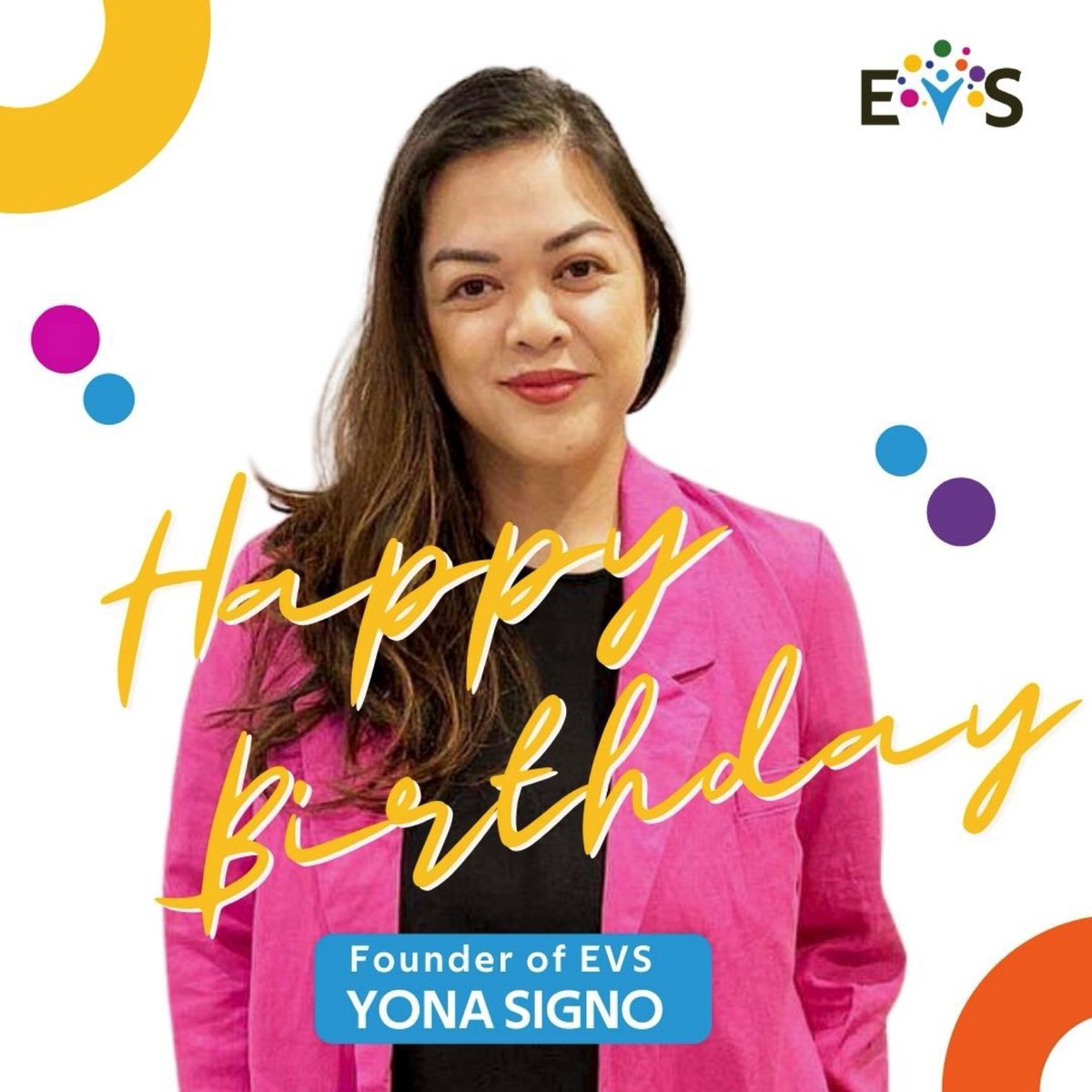 We’d like to wish our EVS Founder, Yona Signo (<a href="/yonasigno/">yonasigno</a>) a very special happy birthday! 

May you continue to empower others to be their best selves in the virtual professionals world and beyond ✨

#EVS #EmpoweringVirtualAssistants #EVSAcademy #Freeworkbook #FilipinoVirtual
