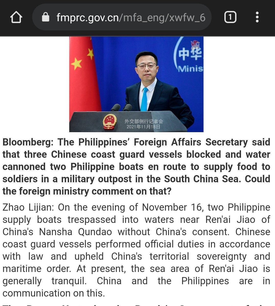 JayBatongbacal's tweet photo. Clear proof that China will apply the CCG Law anywhere they want. Second Thomas (Ayungin) Shoal is a low-tide elevation that's part of the PH EEZ/continental shelf. There is no island/high-tide elevation anywhere near it. https://t.co/gZI0QlHSUD
