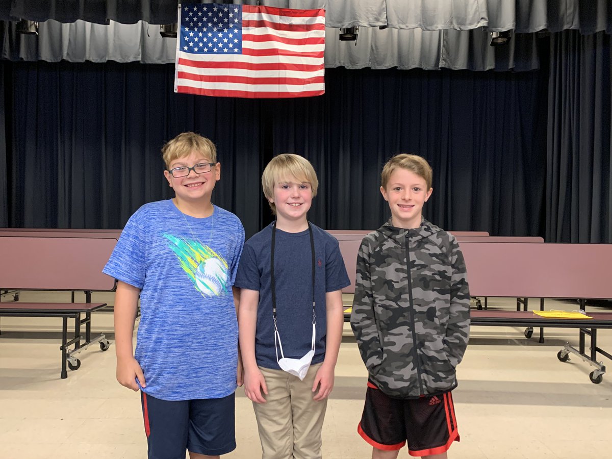 Congratulations to all of our spelling bee participants. We are proud of you! Braxton W was the overall winner. Barrett F and Bennett B were the runners up!
