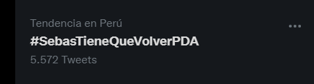 Maya_2146's tweet photo. OMG! No lo puedo creer, ya somos tt en Perú 😭😭😭 #ElPoderDelAmor  #SebasTieneQueVolverPDA https://t.co/mHQcPwFfbB