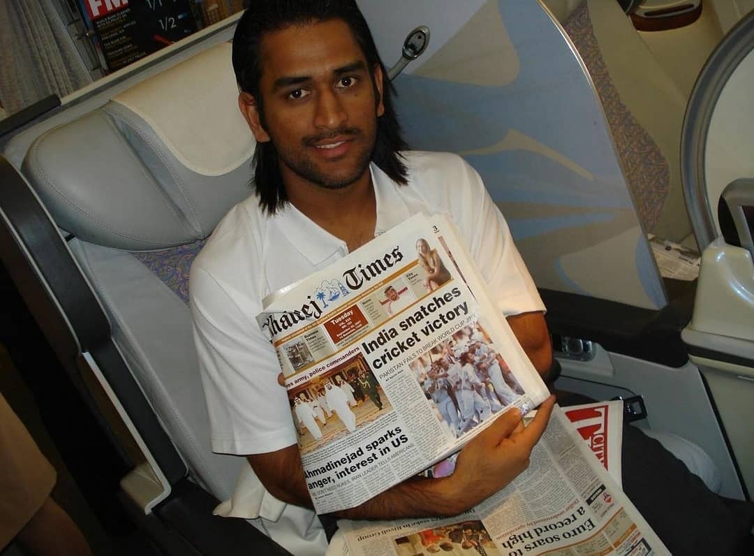 Unseen click of MS Dhoni after lifting the 2007 T20 World cup. 🏆❤️

<a href="/MSDhoni/">Mahendra Singh Dhoni</a> • #MSDhoni • #WhistlePodu