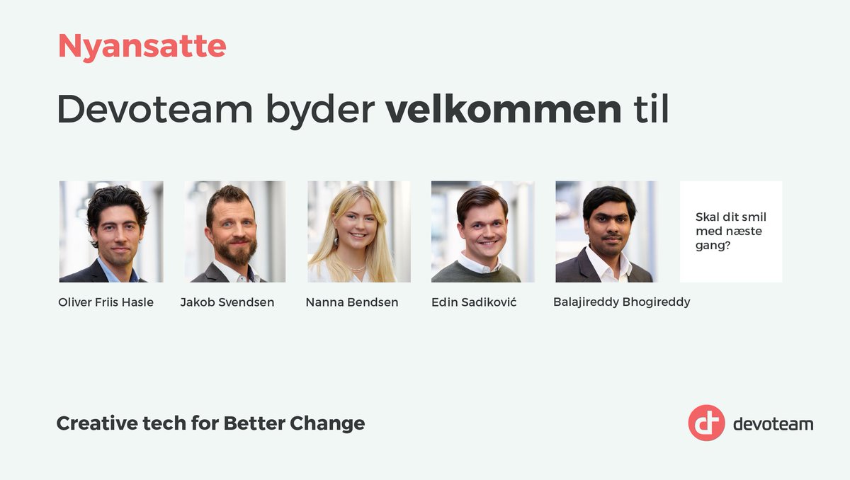Velkommen til sådan en dygtig håndfuld! 
dk.devoteam.com/nyheder/nyansa…
