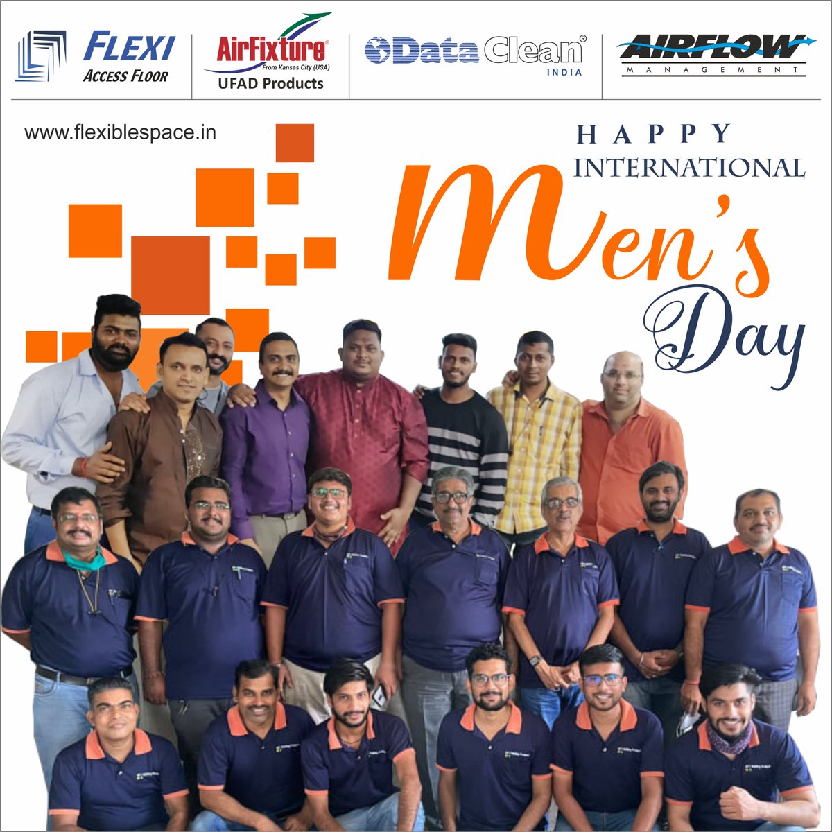 Flexifloor's tweet photo. Happy International Men's Day!🧑
https://t.co/ZRdfgK623v
#HappyInternationalMensDay #internationalmensday #mensday #celebratemen #mensday2021
#raisedflooring #accessflooring #datacenter #datacenterinfrastructure #airflow #flexifloor #dataclean #UFAD #datacenters #office https://t.co/6J9NhzJ4cd