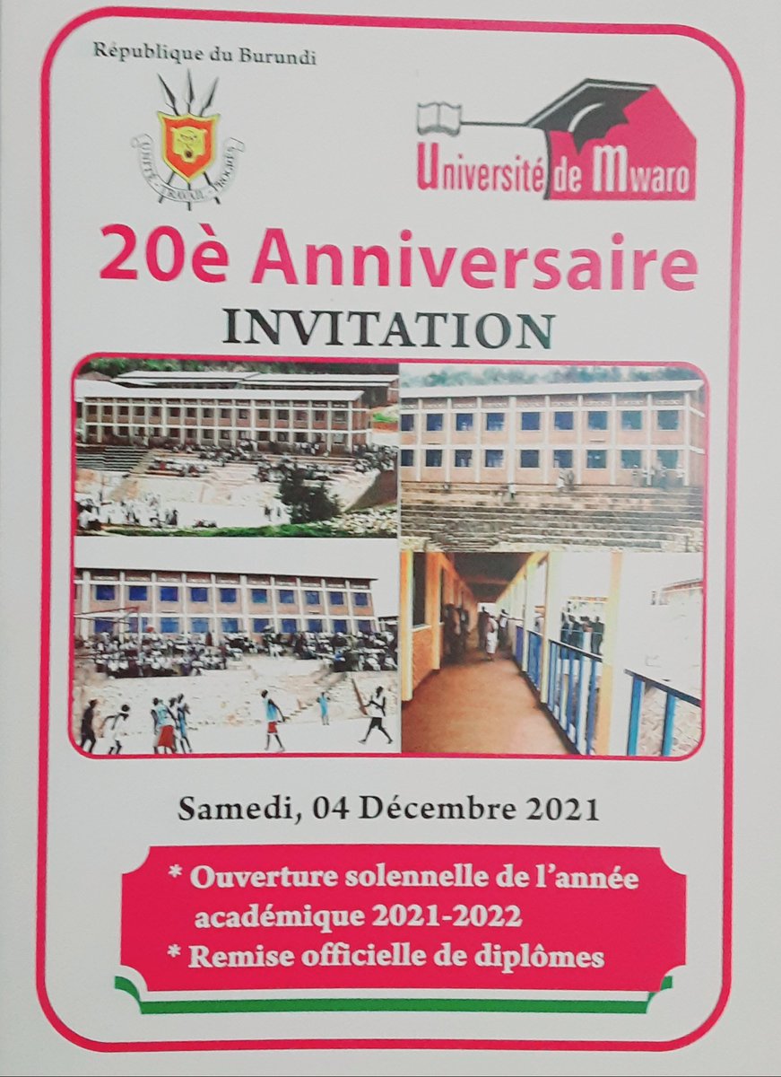 Université de Mwaro tweet media