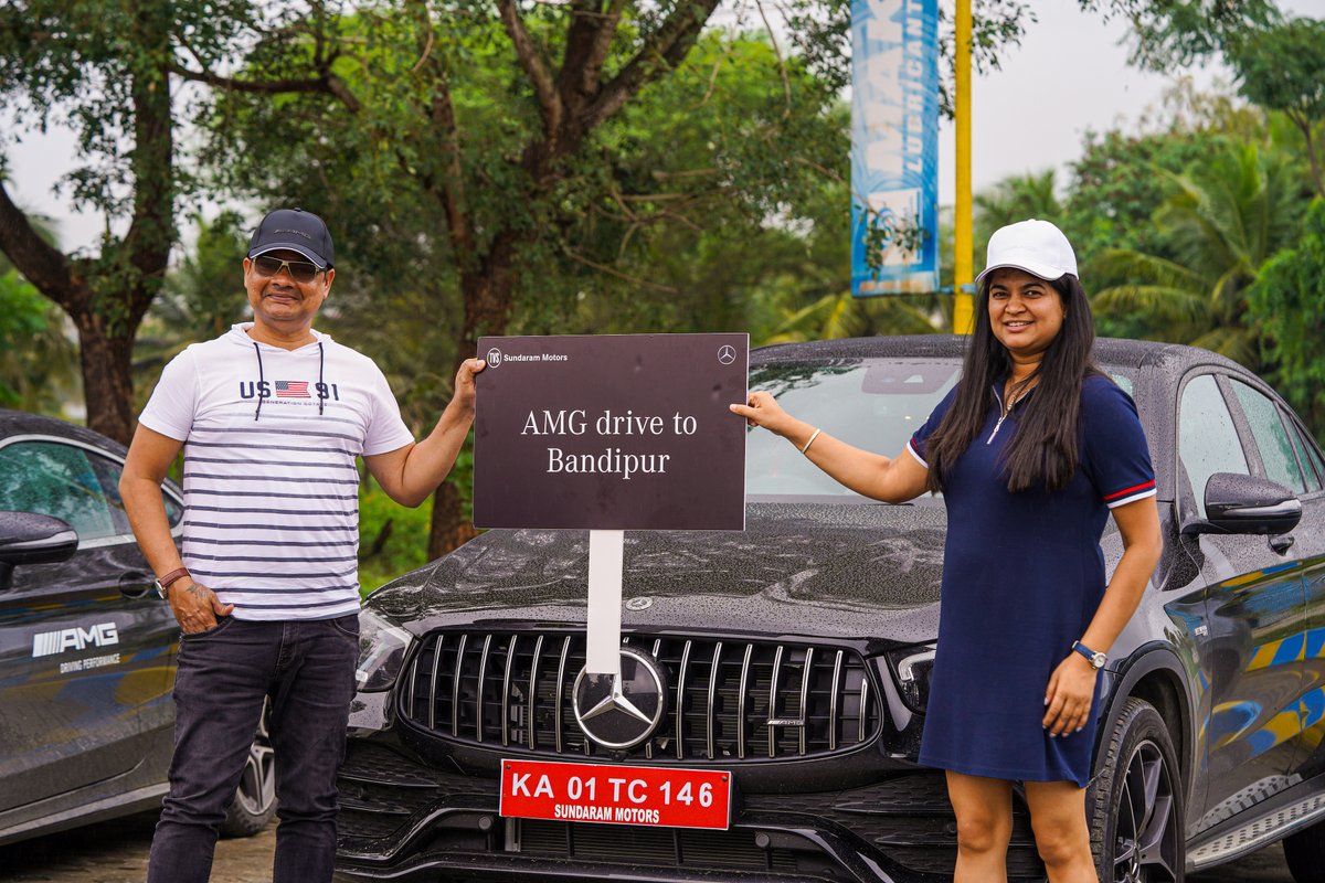 sundaram_motors's tweet photo. Our patrons are having a drive filled with thrill and adrenaline which is part of the AMG DNA.
Exclusive drive event hosted by Mercedes-Benz Sundaram Motors.
#AMGDrive #20YearsofStardoM #Bandipur #Mysuru #Manipal #Chikmagalur #Mangalore #Hassan #Coorg #Serai https://t.co/6ruYXaOzb8