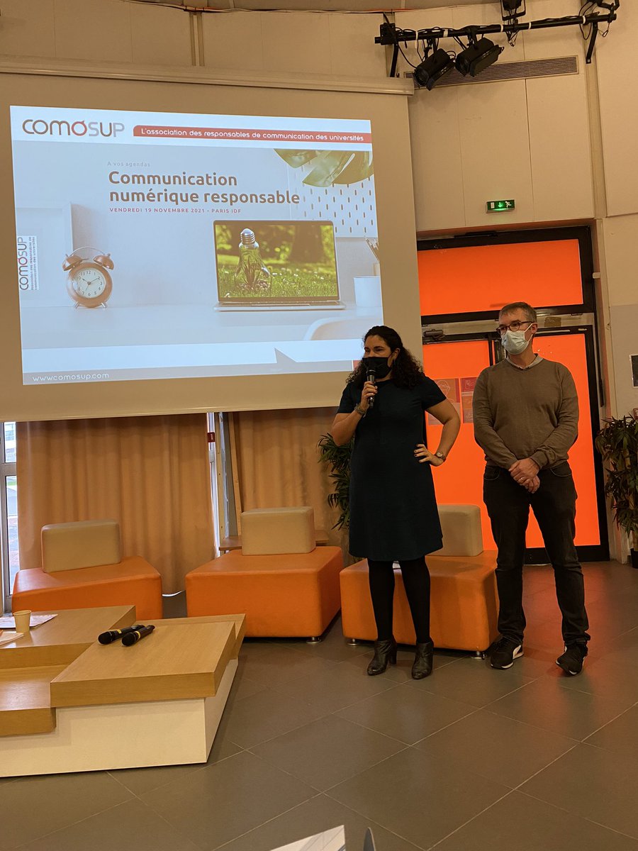 isafroustey's tweet photo. @comosup @UnivParis8 @CPUniversite @DomiGrandjean @ericch83 @xavierteissedre @JoannaRobic @PQuemerais @_DINUM @PatraRa @sup_recherche C’est parti pour une journée consacrée à la communication responsable #comosup https://t.co/kTU4tkFYrB