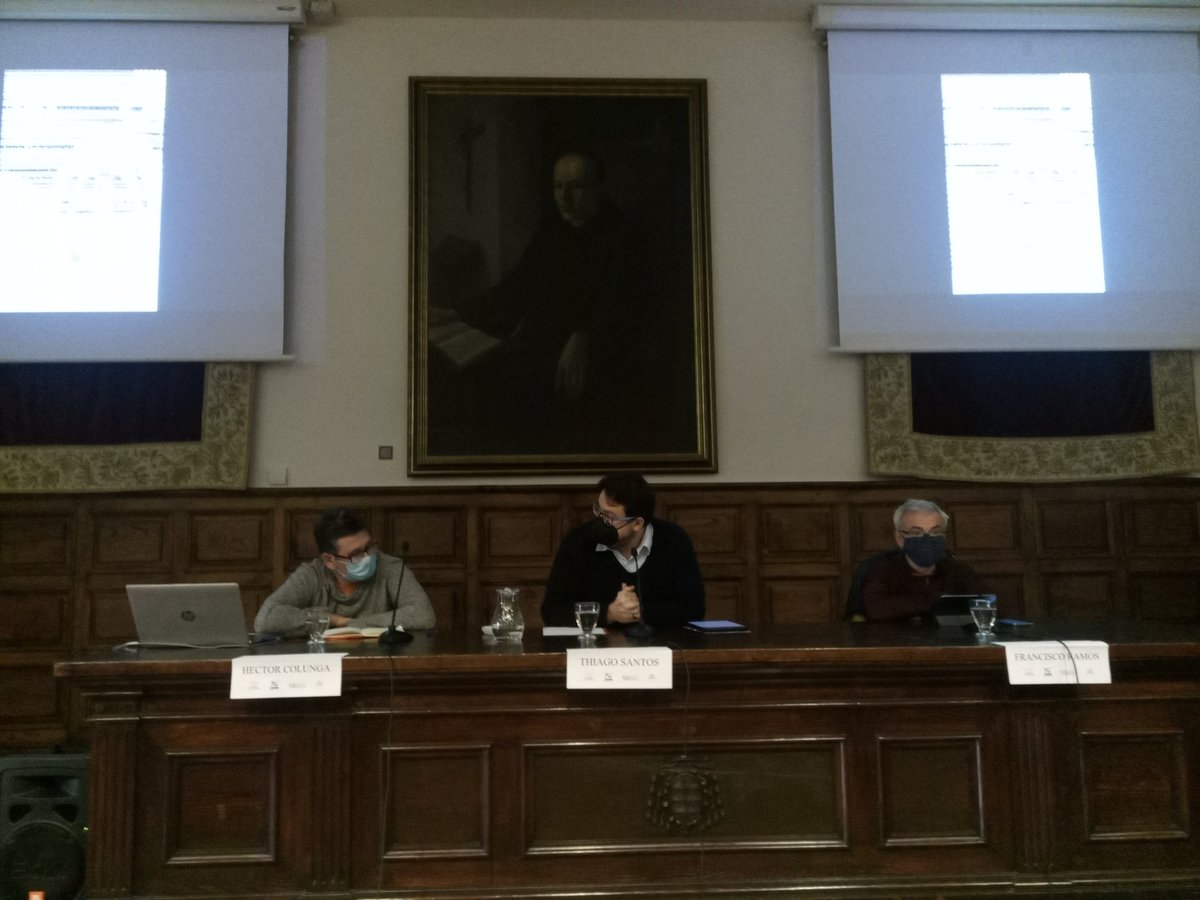 Inaugura el XX Simposio #RentaBásica el rector de la Universidad de Uviéu, Ignacio Villaverde, y en la mesa Héctor Colunga de <a href="/EapnAs/">EAPN Asturias</a> Thiago Rocha y Paco Ramos de <a href="/RedRentaBasica/">Red Renta Básica</a>  <a href="/RochaThiago1982/">Thiago Rocha</a>