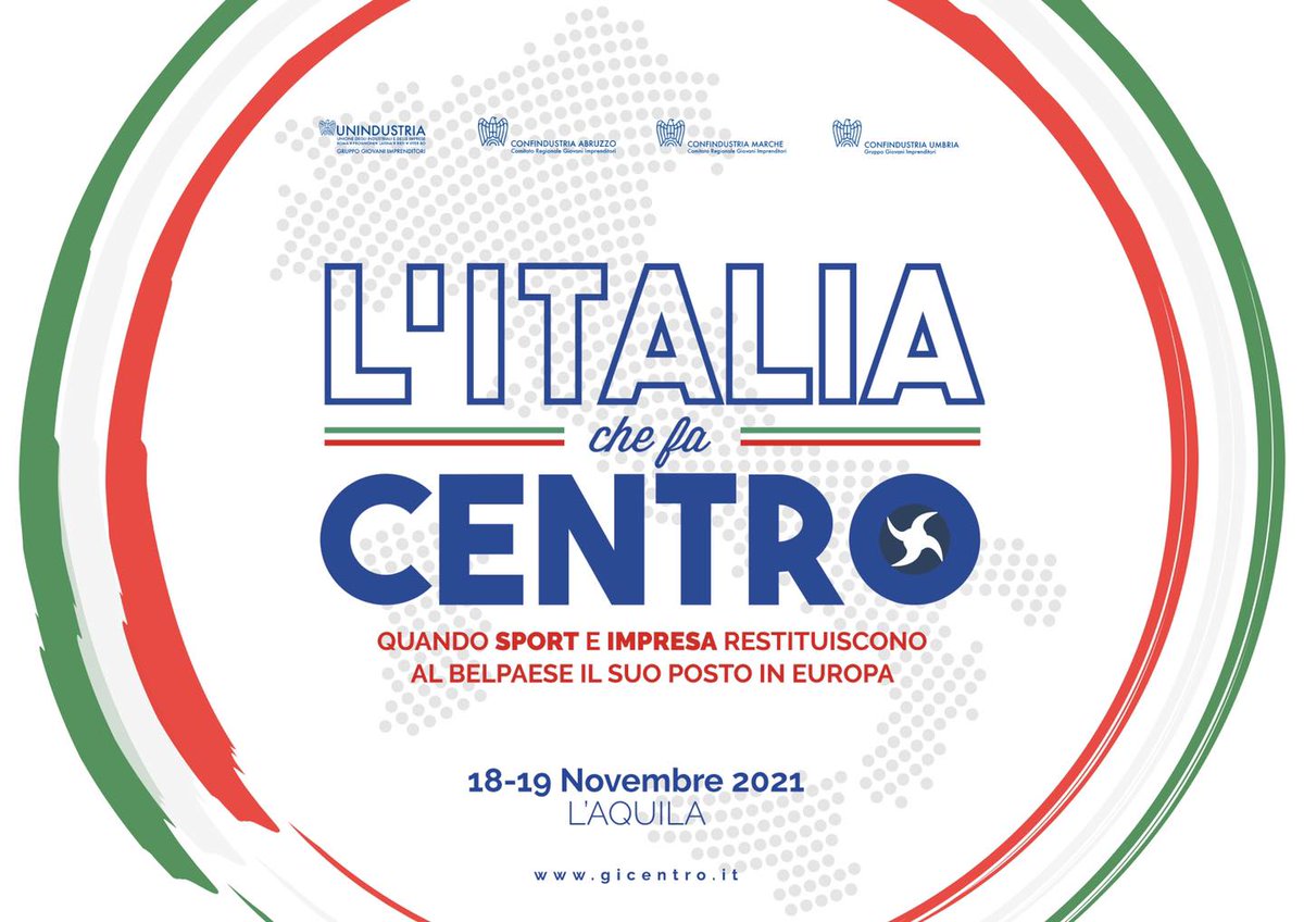 Segui la diretta di #GICentro, l'evento annuale organizzato dai Gruppi GI di Abruzzo, Lazio, Marche e Umbria. L'Italia leader nella ripresa economica europea, è il tema centrale del convegno.
🔵facebook.com/gicentro
🔵facebook.com/GIConfindustria