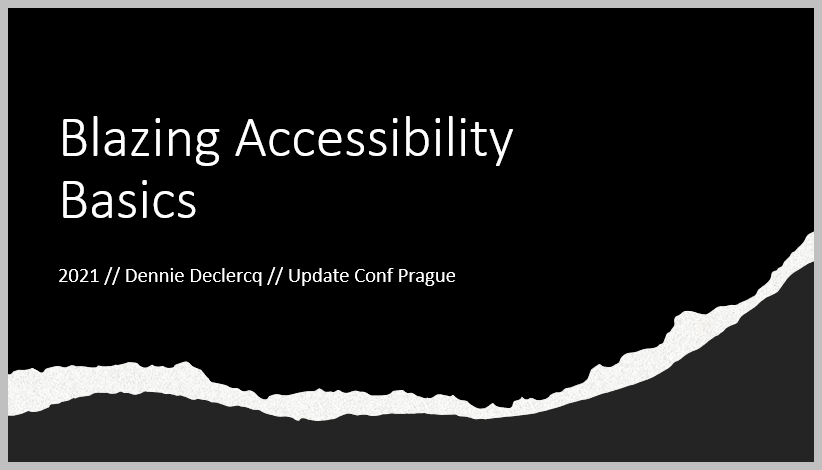 DennieDeclercq's tweet photo. Into #Blazor? Into #a11y and at #UpdateConf @update_conf or streaming it virtual/online? In about 30 min I give my talk "Blazing Accssibility Basics" for the first time! #DreamingIsBelieving https://t.co/G6bFs08QZU