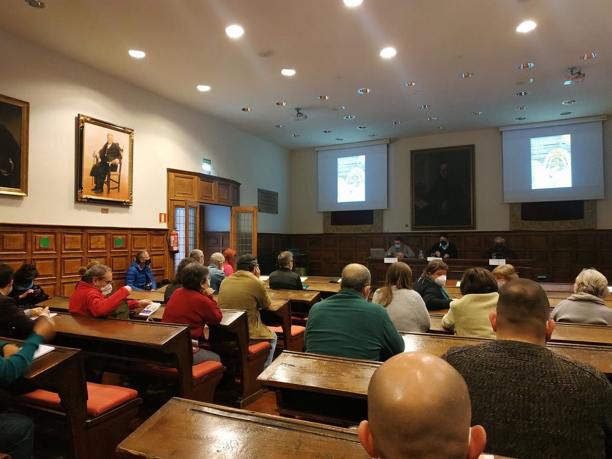 Inicio del XX Simposio de la Red Renta Básica en el edificio histórico de la Universidad de Oviedo. Durante dos días se trataran los diversos aspectos relacionados con la Renta Básica: filosofia, política, feminismo, economía, derechos humanos, salud, programas piloto, etc.